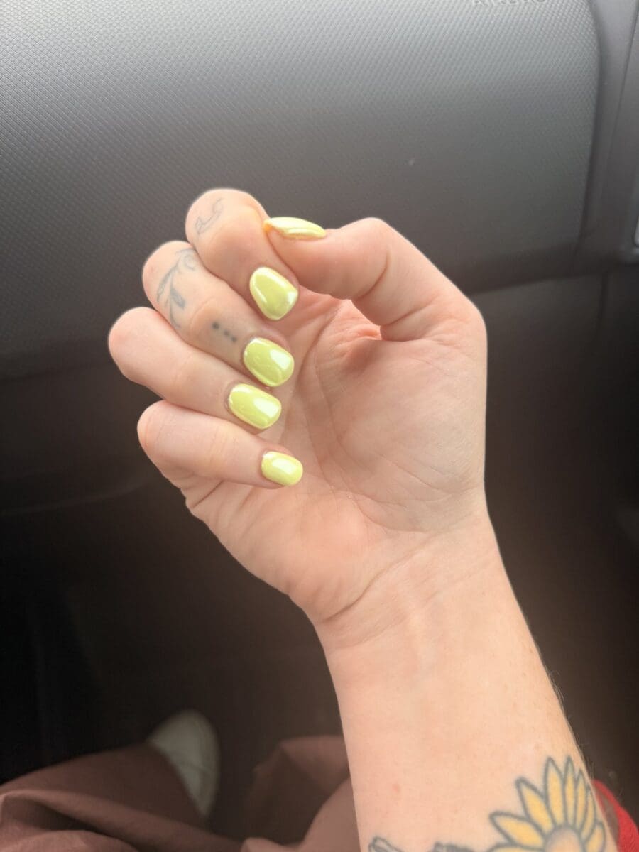 Maximalist mismatched nail art